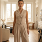 Women's Sleeveless Vest Short-Sleeved Suit